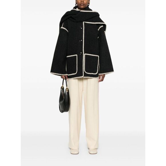 Toteme Women Wool Scarfed Jacket - Picture 5 of 5